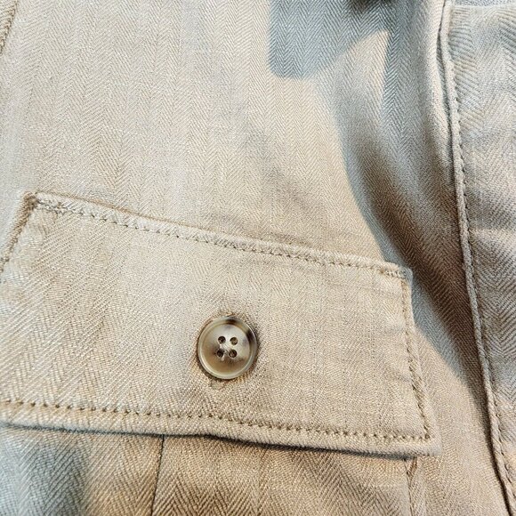 Evereve Level 99 Emme Belted Utility Jacket Linen Lyocell Blend Eco Friendly XS - Picture 11 of 11